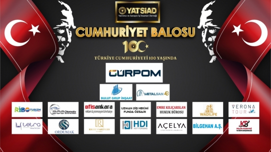 Cumhuriyet Balomuzun ana sponsorlarına katkılarından dolayı teşekkür ediyoruz