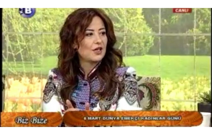 Kanal B Türkiye’de Kadın olmak adlı programın konuğu Başkan yardımcımız Nuray BAŞAR